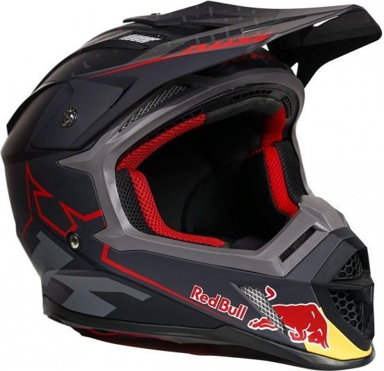 KINI Racing / キニレーシング バイク用 メンズ レッドブル（Red Bull） ディビジョン ヘルメット V 2.3 アンスラサイト/レッド サイズ L/60-61 | 3L4023124_RB