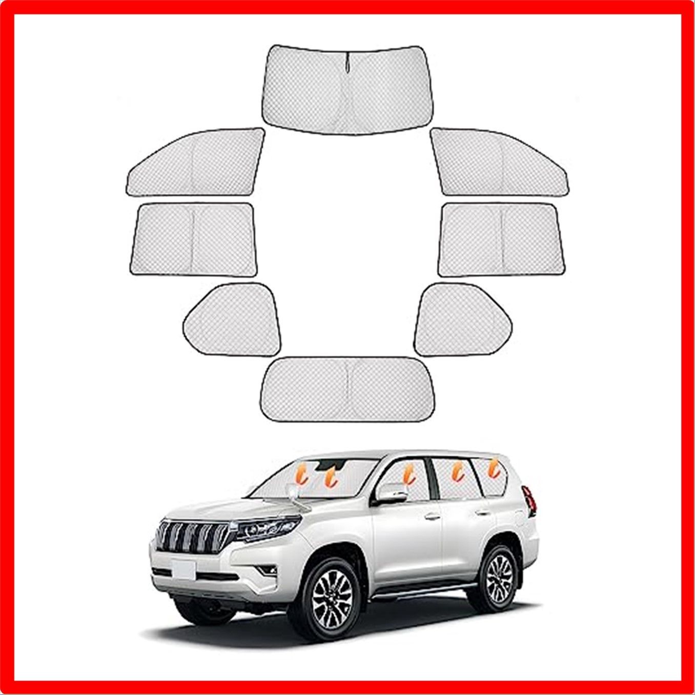 送料無料】シルバーブラック_TOYOTA Prado 150系 CARVANTA トヨタ