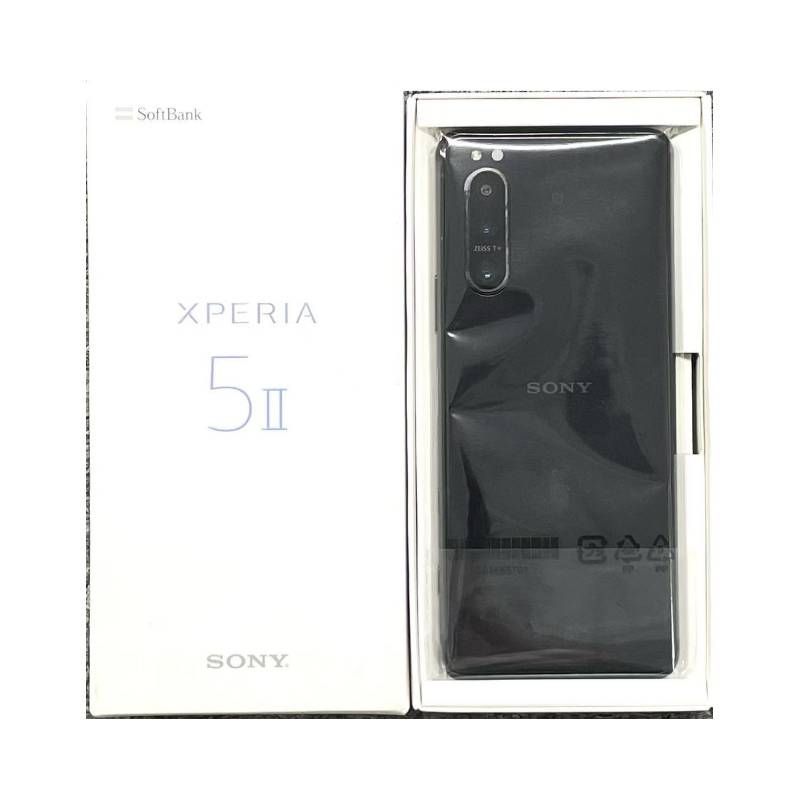 新品」SIMフリー SONY Xperia 5 II (ブラック) A002SO 8GB/128GB 本体