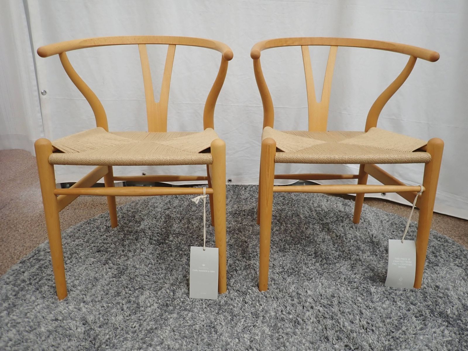 4FN10b 柏木工 ダイニングチェア 2脚 無垢材 食卓椅子 飛騨の家具