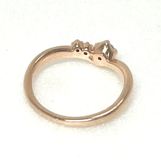 ヨンドシー 4℃ リング K10PG×ダイヤモンド 3Pダイヤ 美品 アクセサリー