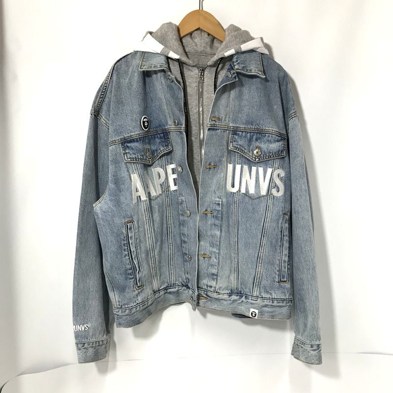 A BATHING APE デニムジャケット AAPLJM7354XXE フーディット