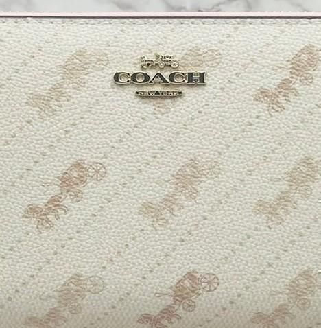 m様専用TRS106 COACH コーチ 新品 クリーム 馬車 レディース 長財布 黒