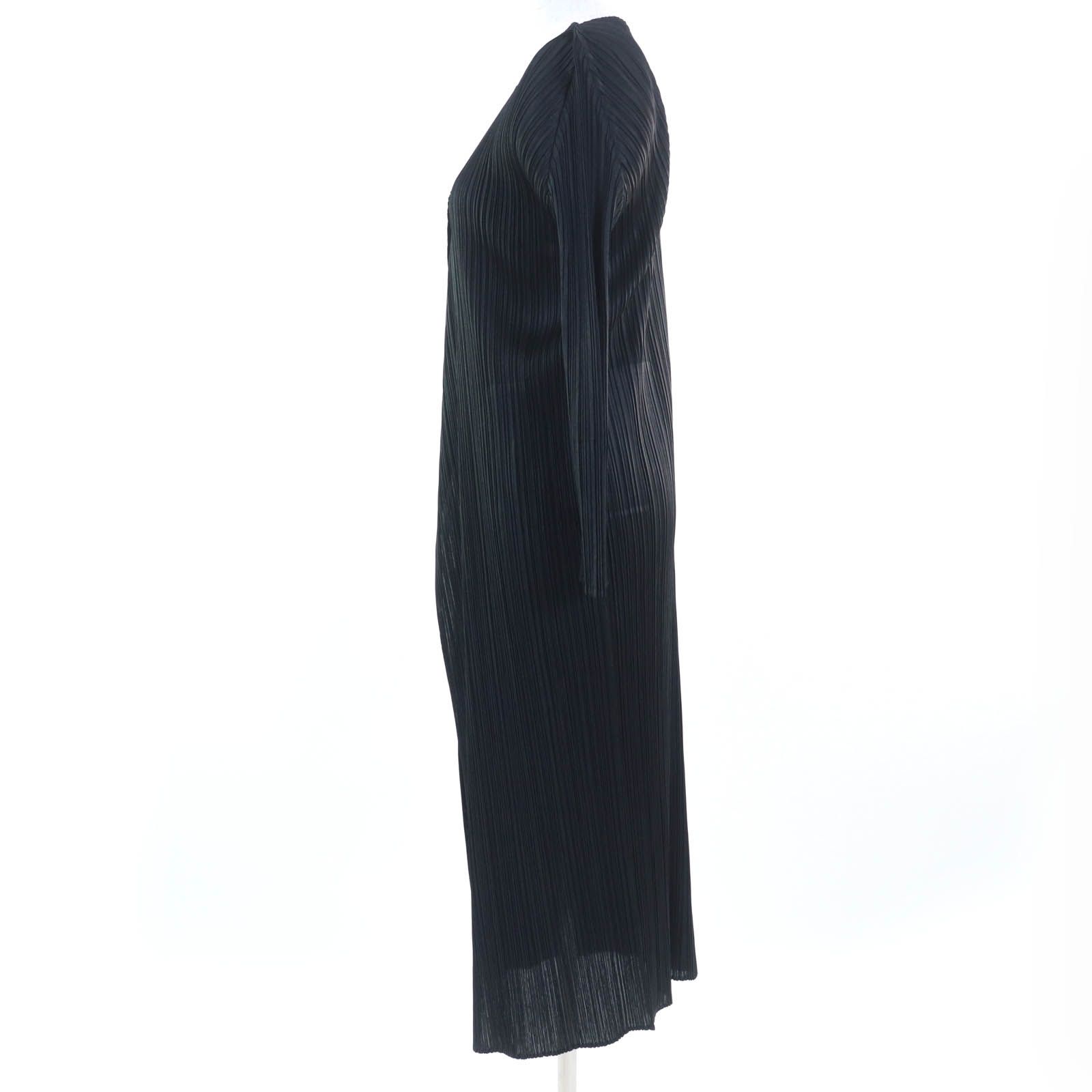 イッセイミヤケ　プリーツプリーツ　長袖　上着　カーディガン　ブラック 極美品☆PLEATS PLEASE プリーツプリーズ イッセイミヤケ PP55