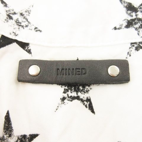 マインデニム MINEDENIM オープンカラーシャツ 半袖 コットン
