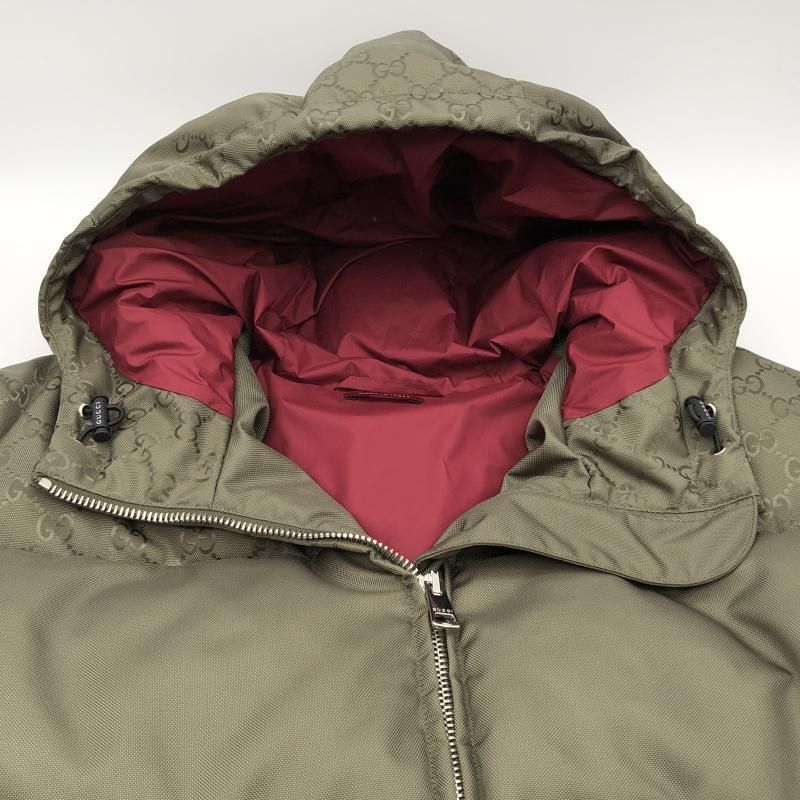 中古】GUCCI GGナイロンキャンバス パファージャケット 50 794823