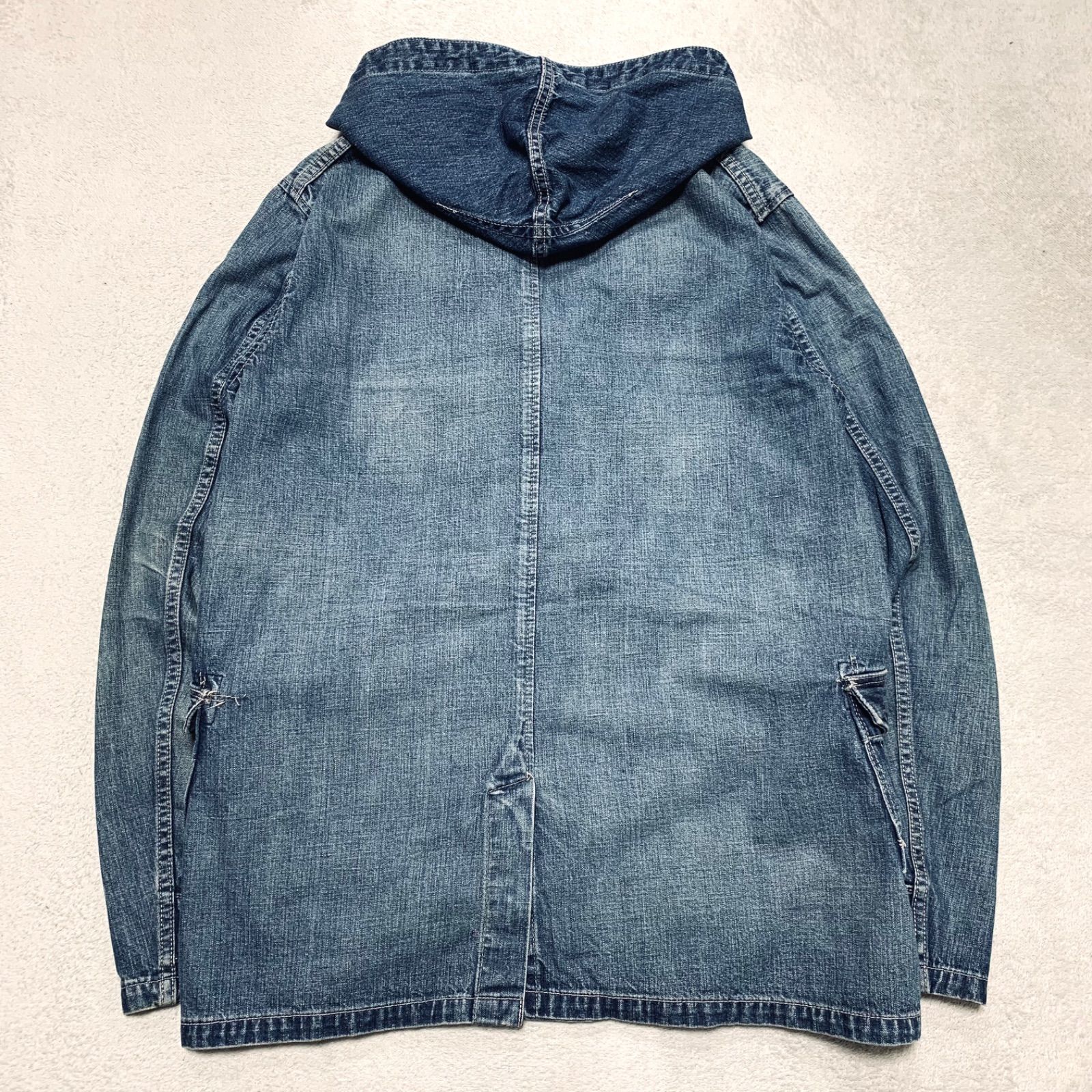 Johnbull フード付きデニムジャケット モッズコート Johnbull