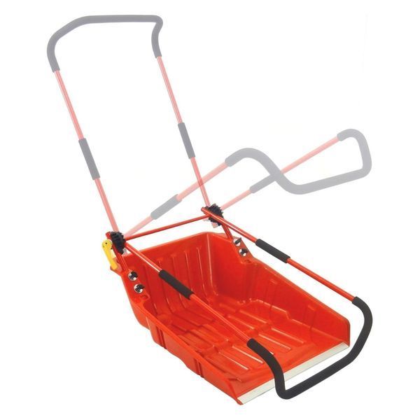 OSD-605DX 折りたたみ式 スノーダンプ コロ付き Largeサイズ Lサイズ 大きめ 大型 折り畳み 折畳式 収納 省スペース ワイド タイヤ付き 車輪付き 雪落とし 雪下ろし 雪かき スコップ 除雪作業 除雪グッズ 除雪用品