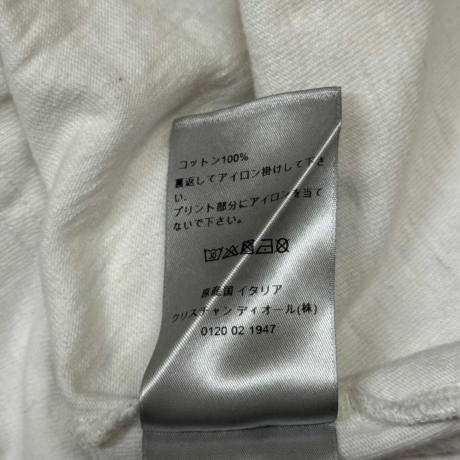 国内正規 DIOR 23AW スラブコットンTシャツ 半袖カットソー ディオール