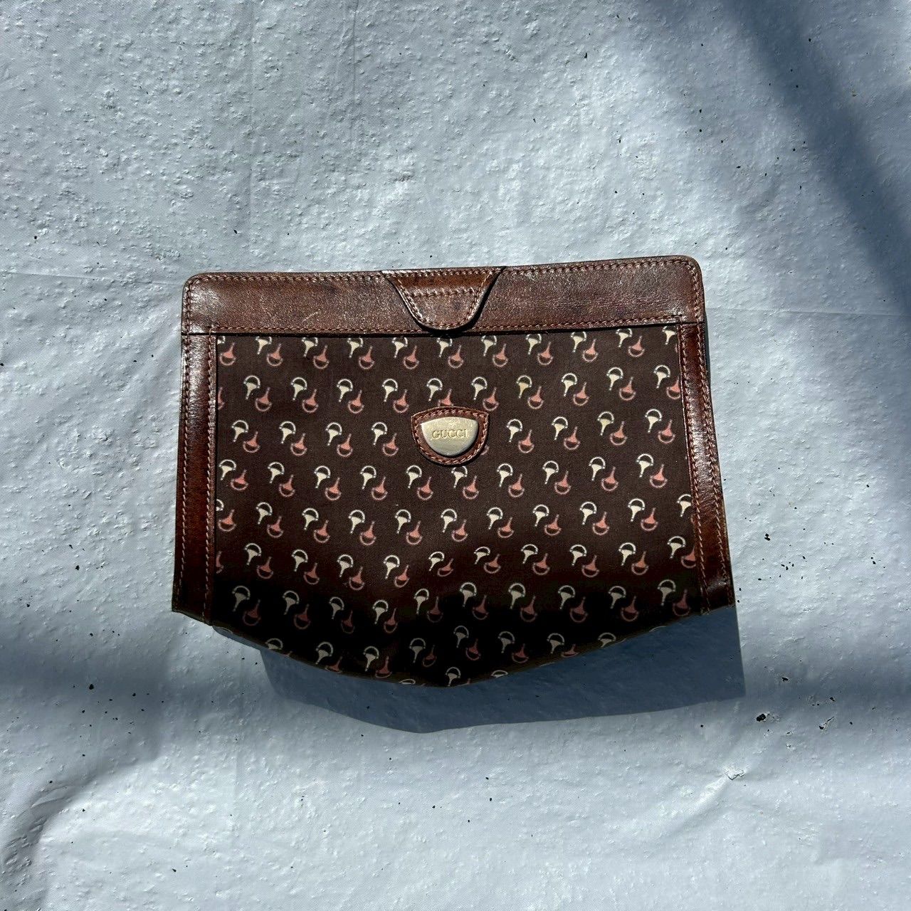 GUCCI グッチ ヴィンテージ クラッチバッグ ポーチ ビット柄