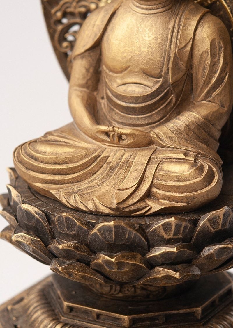 阿弥陀如来 戌 亥年の守護本尊 身丈2寸 古美彩色仕上げ 仏像 WWW_IMPECCABLEHEALTHCARESERVICES_COM