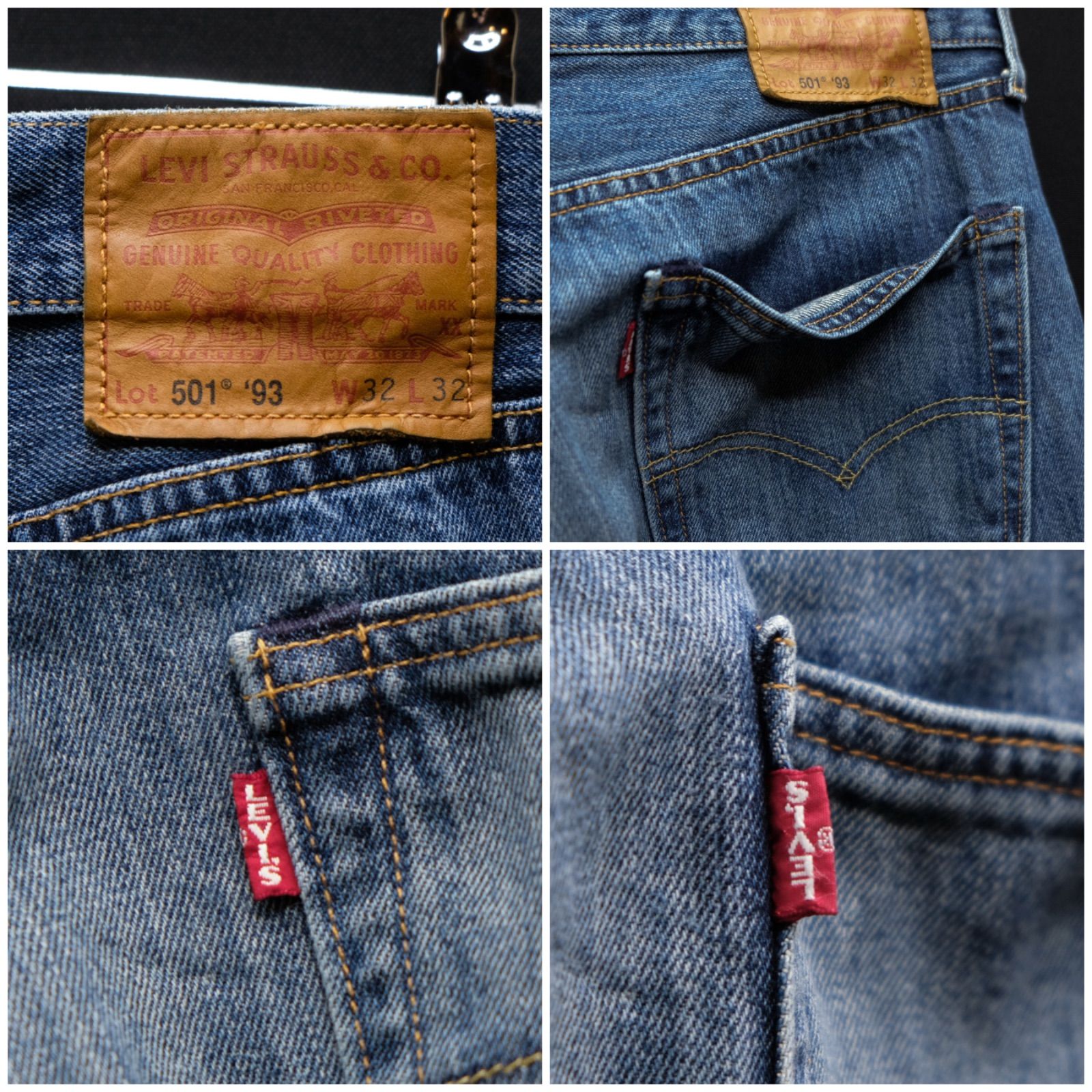 米国製 LEVIS PREMIUM 501 '93 BORN THIS WAY MIU ビッグE W32