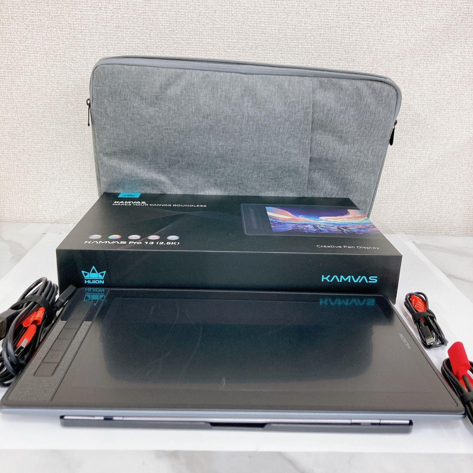 ＆【通電確認済み】HUION Kamvas Pro13 (2.5K)  GT1302   液晶ペンタブレット　【電化製品】【2】