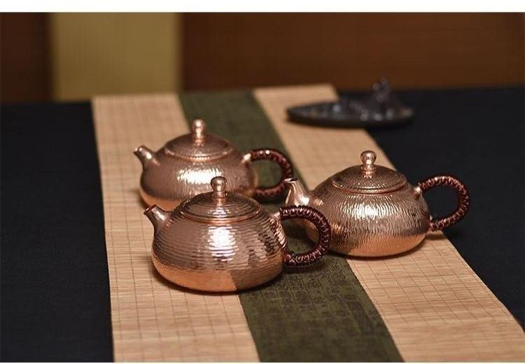 煎茶道 彫金 銅急須24 煎茶道 彫金 銅急須24 （KOGIRE-KAI 93rd Silent Auction