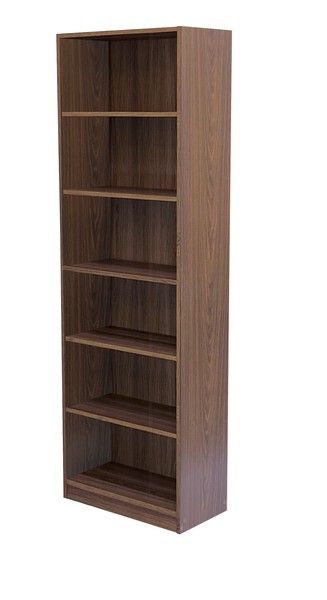 ベーシックでシンプルな多目的書棚 ＜組立家具_コモ DBR＞1860サイズ