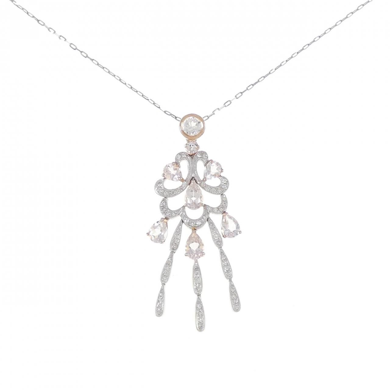 K18PG|K18WG ベリル ネックレス 2.01CT