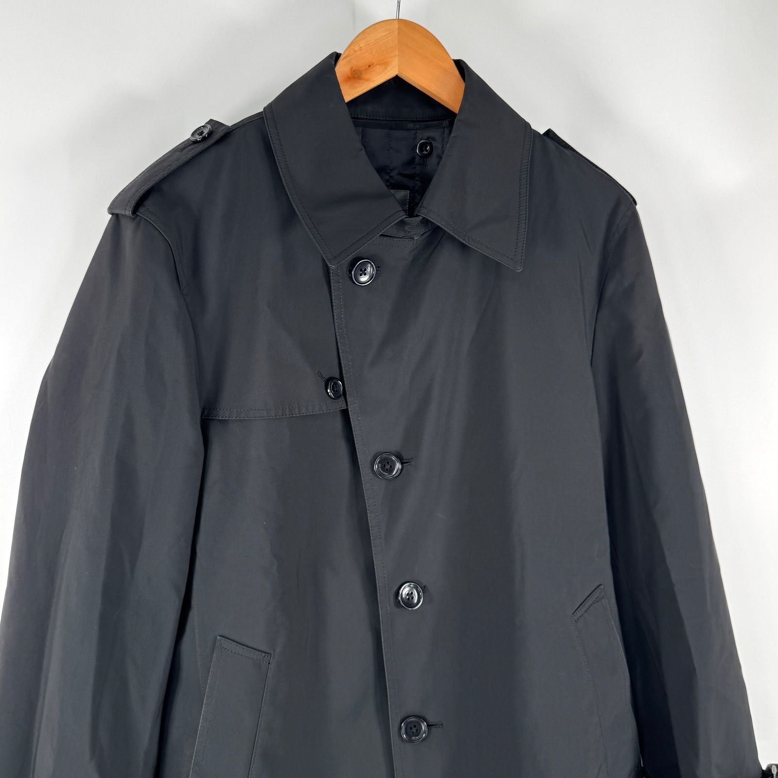 美品 Calvin Klein ライナー付き トレンチコート L 黒 カルバン