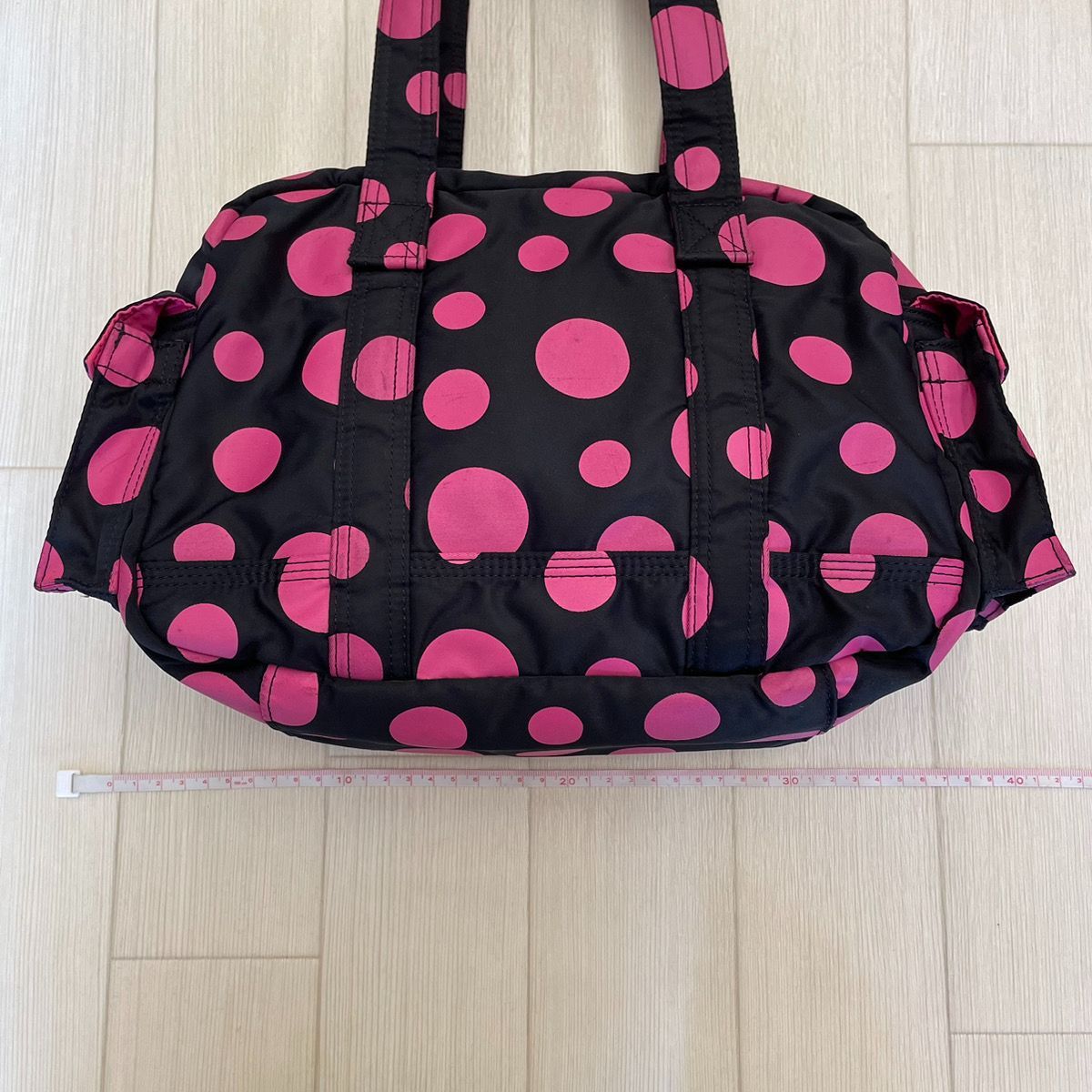 限定品PORTER ポーターX-girl 草間彌生 ボストンバッグ 水玉 ピンク 未