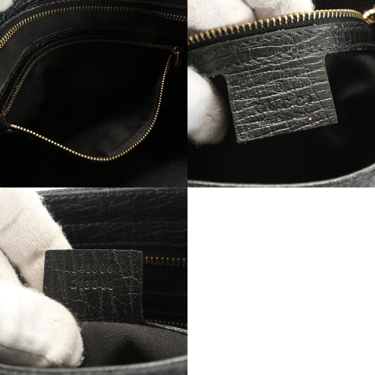 極美品 グッチ GGキャンバス ホースビット シェリーライン 141506 