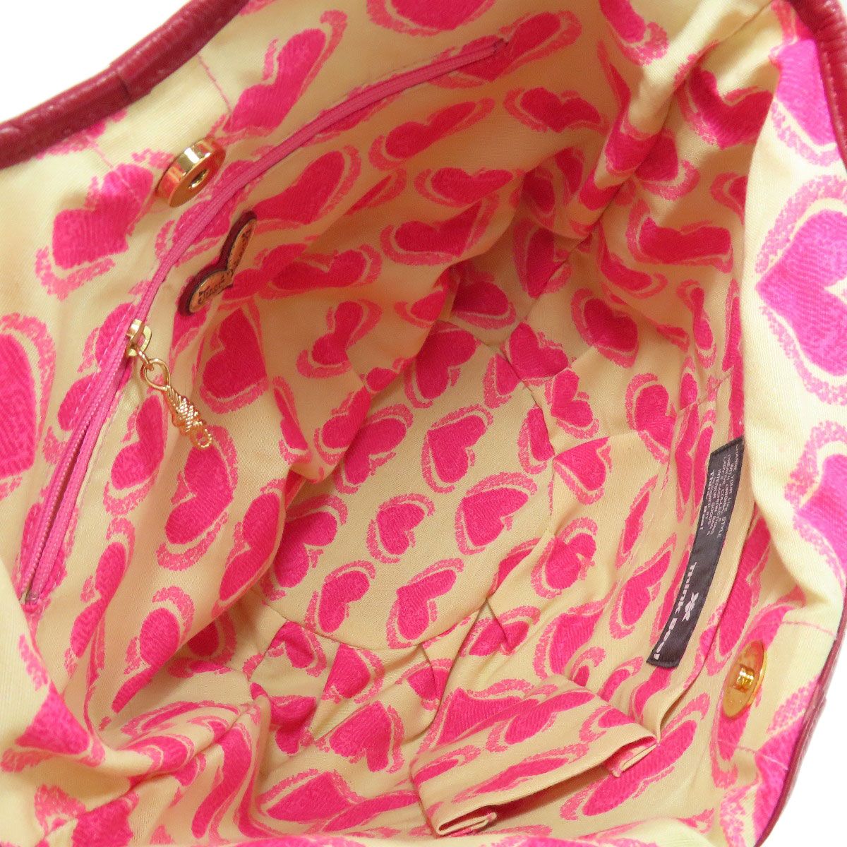 thinkbee シンクビー ハートモチーフ トートバッグ キャンバス レディース DECORATOM_COM_BR