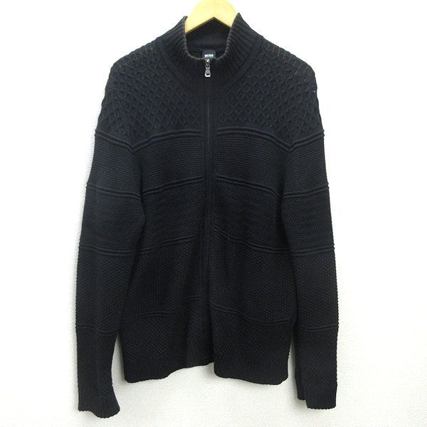G□ヒューゴボス/HUGO BOSS SLIMFIT/フルジップニットセーター