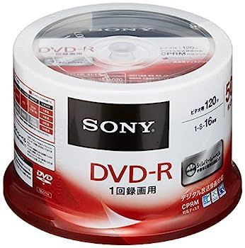 非常に良い SONY ビデオ用DVD-R CPRM対応 120分 1-16倍速 スピンドルケース 50枚パック 50DMR12MLDP