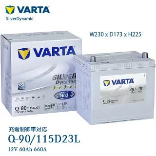 VARTA Silver Dynamic 国産車用Q-90/115D23L - くるまの電気屋さん