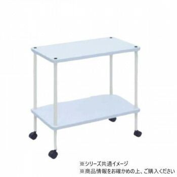 高田ベッド製作所 モクワーゴン キャスター付き 2段式ワゴン 幅35×奥行50×高さ70cm ホワイト TB-1564-01