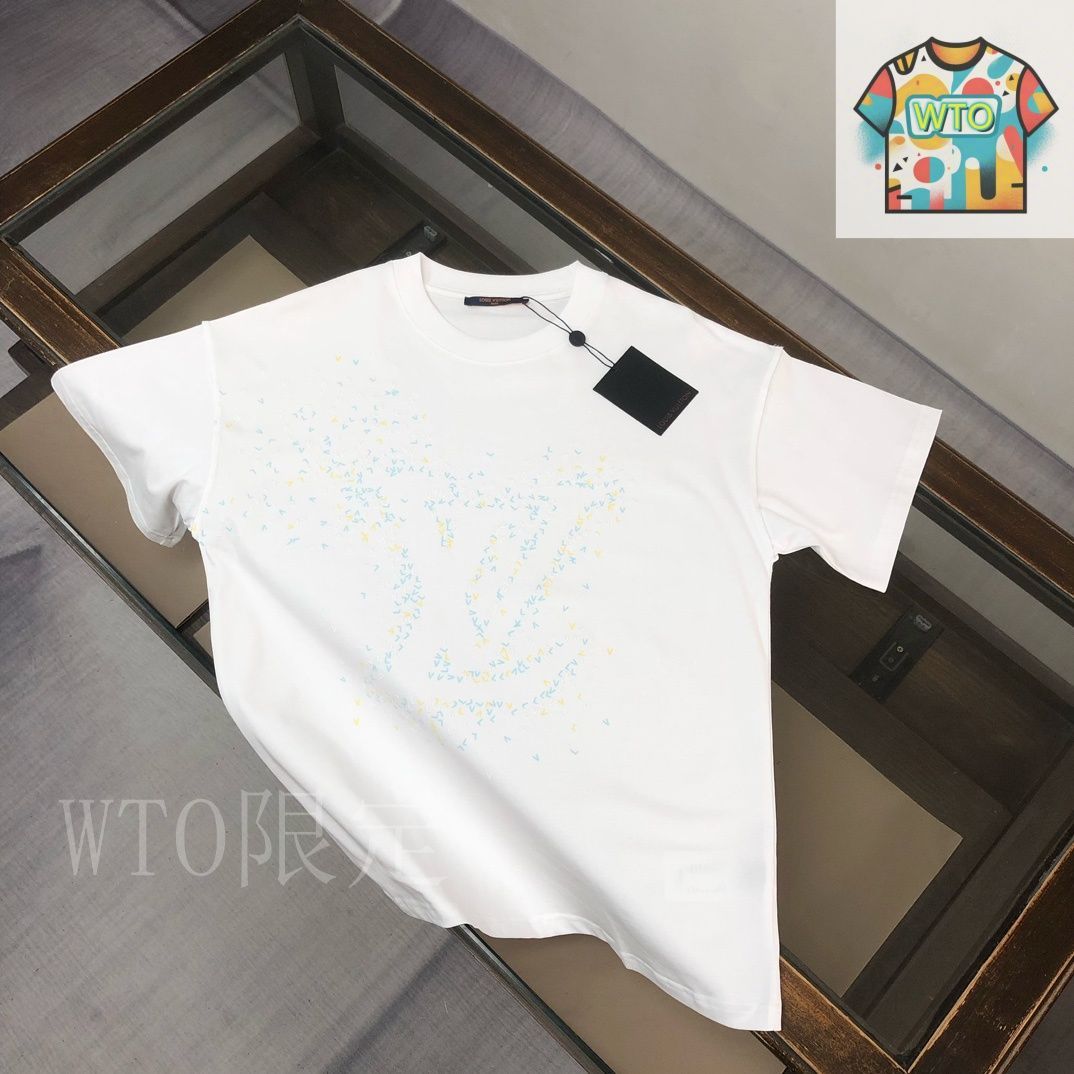 ユニセックスなデザイン☆【Louis Vuitton】Tシャツ 今日特価】Louis Vuitton 25SS 男女共通ユニセックス ハイセンス