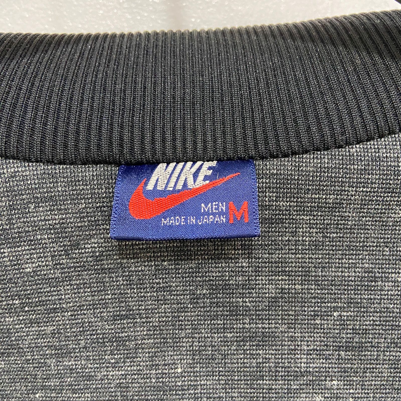 送料無料☆80s☆NIKE☆ナイキ☆紺タグ☆トラックジャケット☆ジャージ☆日本製☆ブラック☆M☆D24M NIKE - 日本製 80s 紺タグ NIKE ナイキ トラックジャケット