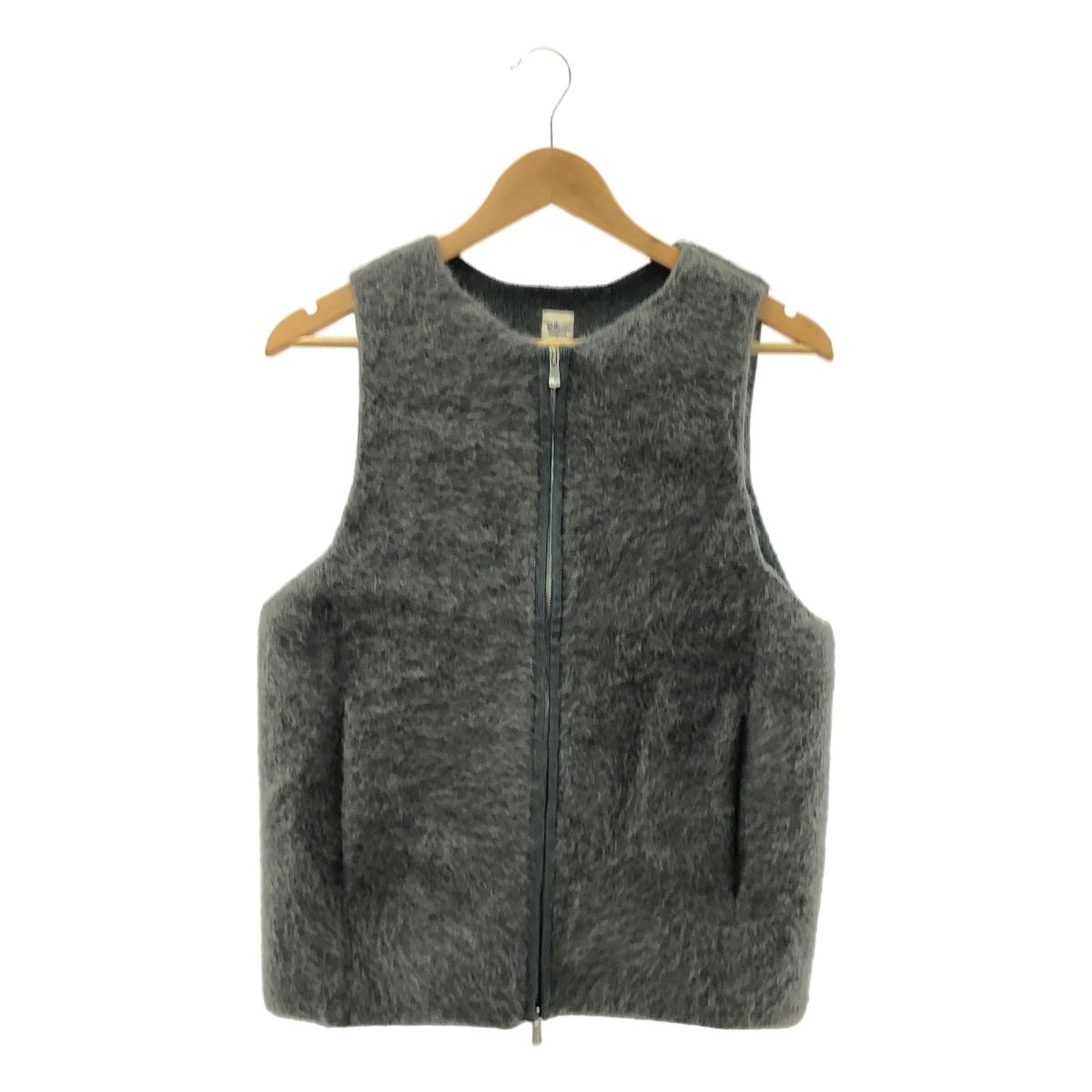 Ron Herman | ロンハーマン | 2025AW | Fox Cashmere Vest | カシミヤ ブレンド ファー ダブルジップ ベスト | XS | グレー | レディース