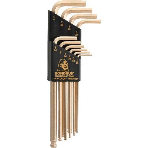 2営業日で発送 ボンダス ボールポイント L-レンチセット ロング ゴールド インチ セット10