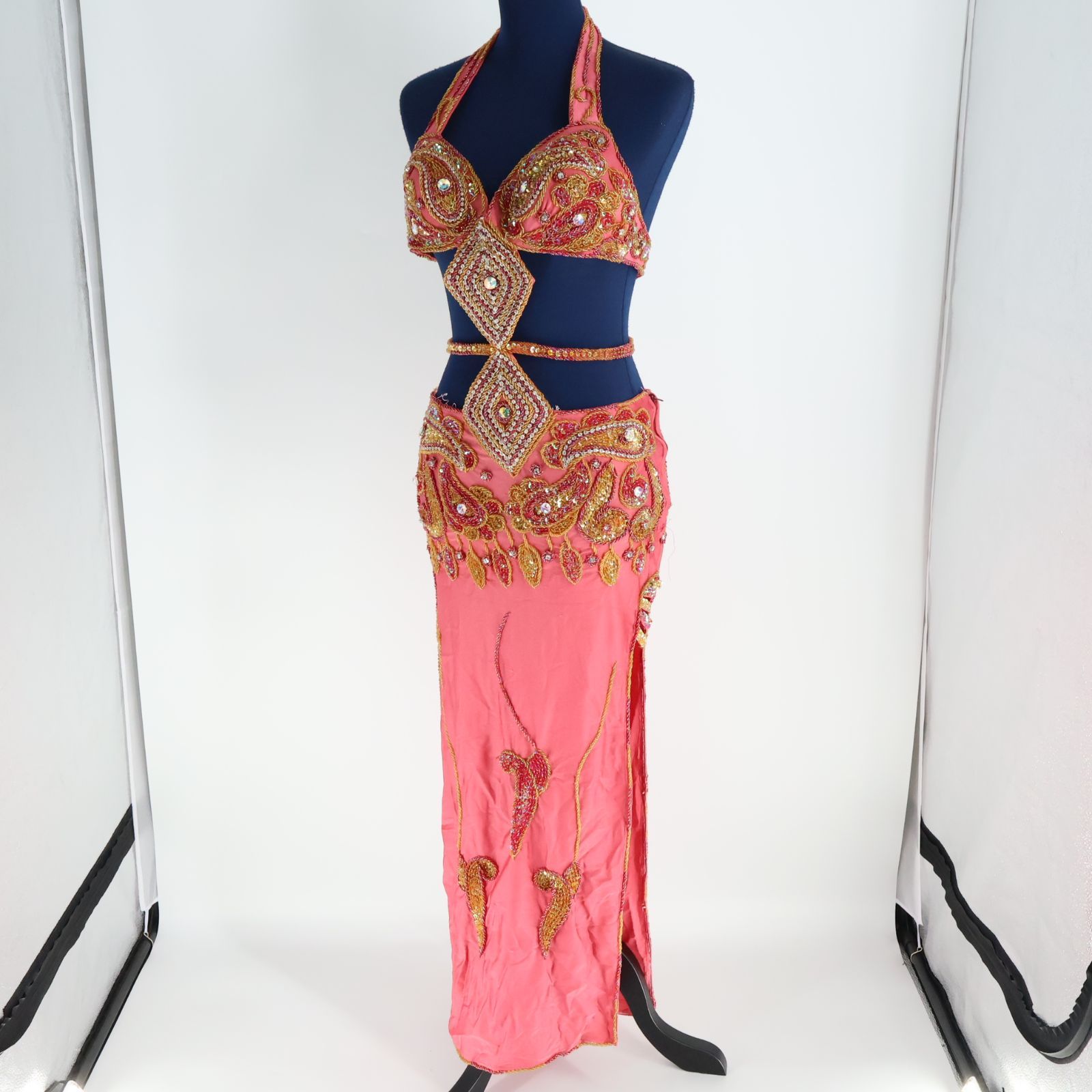 ベリーダンス 衣装 セットアップ ブラベルト 青 黄色 楽天市場】ベリー