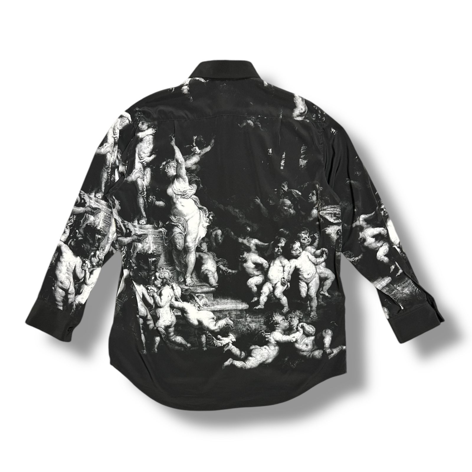参考上代32000円 LAD MUSICIAN DECHINE BIG SHIRT INKJET デシン