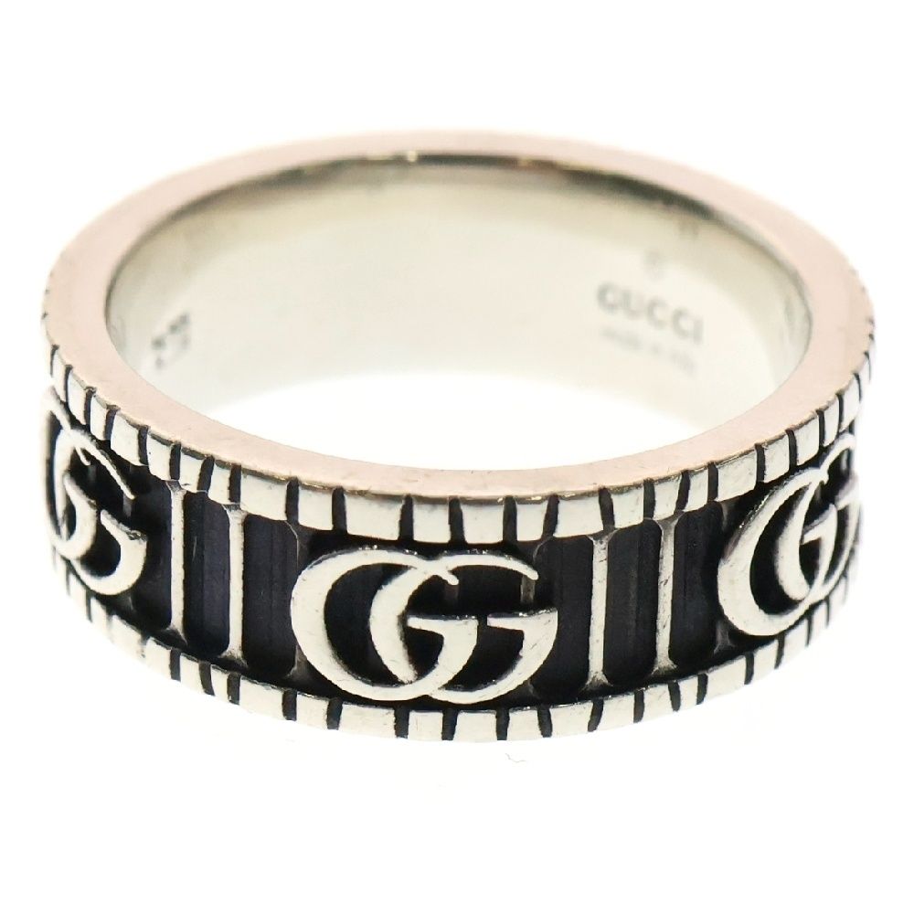 GUCCI グッチ GGマーモント ダブルG ワイド リング シルバー 551899
