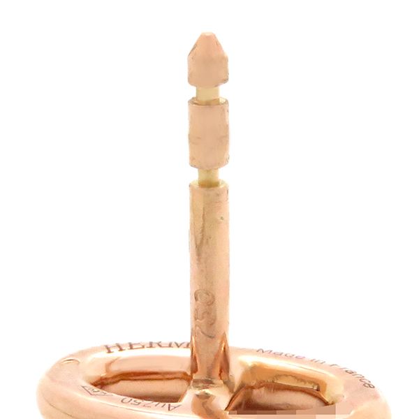 エルメス HERMES ピアス シェーヌダンクル PM K18PG ピンクゴールド  