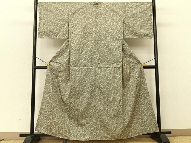 平和屋着物＃道中着 地紙文 暈し染め 正絹 逸品 CAAW4966dy