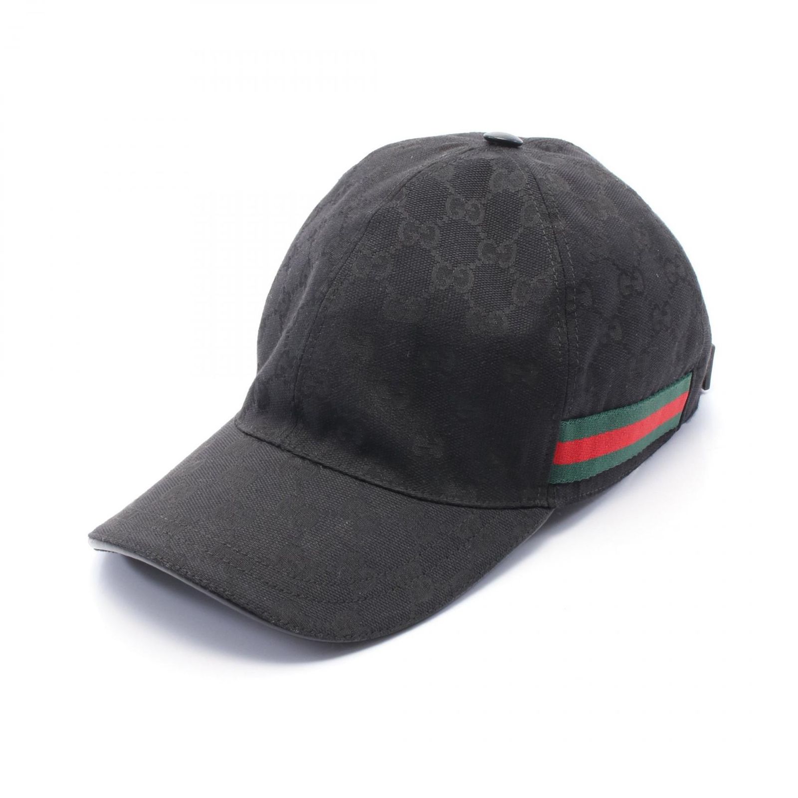 グッチ GUCCI キャップ GGキャンバス ウェブライン 200035 ブラック その他 キャップ ユニセックス Used B