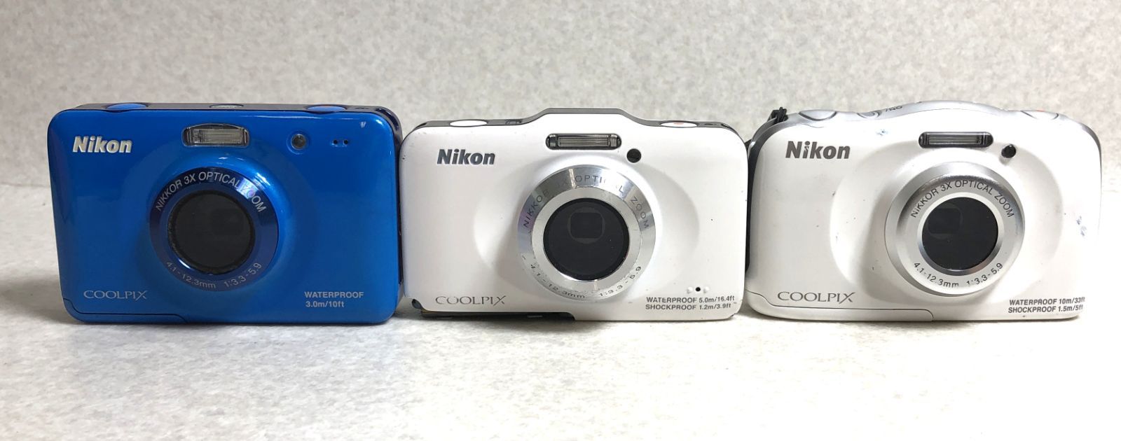 DH1001】ジャンク COOLPIX S30 S31 S33 3台 セット デジカメ ニコン