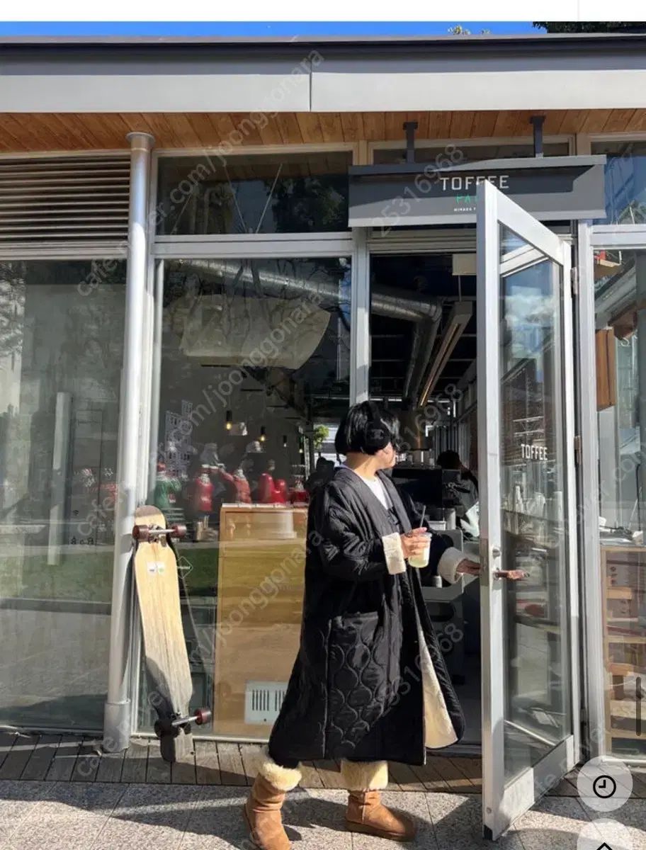 みこプロジェクト シープスキン キルティング ブラック アウター SIROKUMA-CORPORATION_COM