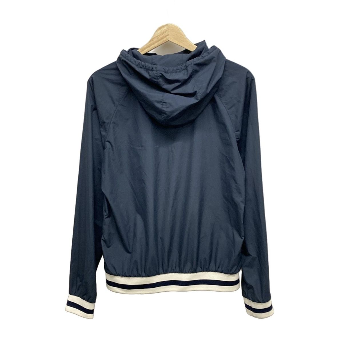 MAISON KITSUNE メゾンキツネ ブルゾン サイズS レディース - ブルーグリーン×白 長袖 春 秋