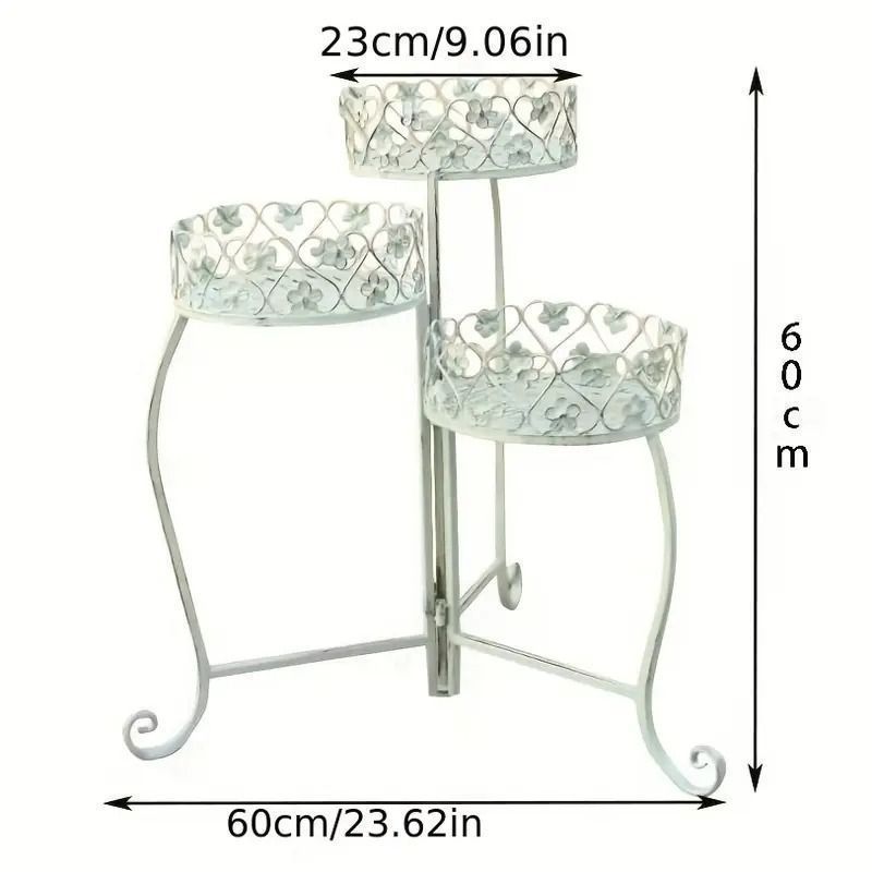 全国送料無料! プラントスタンド 3段 アイアン フラワースタンド プランター台 花台 ポットスタンド 北欧 ヴィンテージ調 アンティーク調 おしゃれ ガーデニング 庭 インテリア 装飾 Z8tR823 激安大特集！