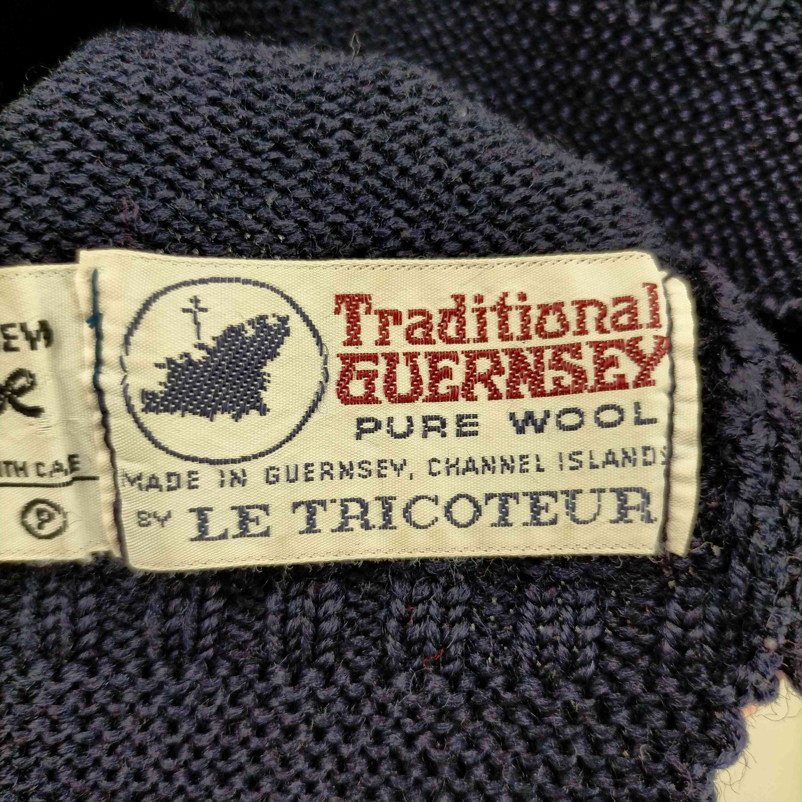 USED古着(ユーズドフルギ) le tricoteur ガンジーセーター レディース 表記無  中古 古着 0747 ユーズドフルギ USED古着 le tricoteur ガンジーセーター