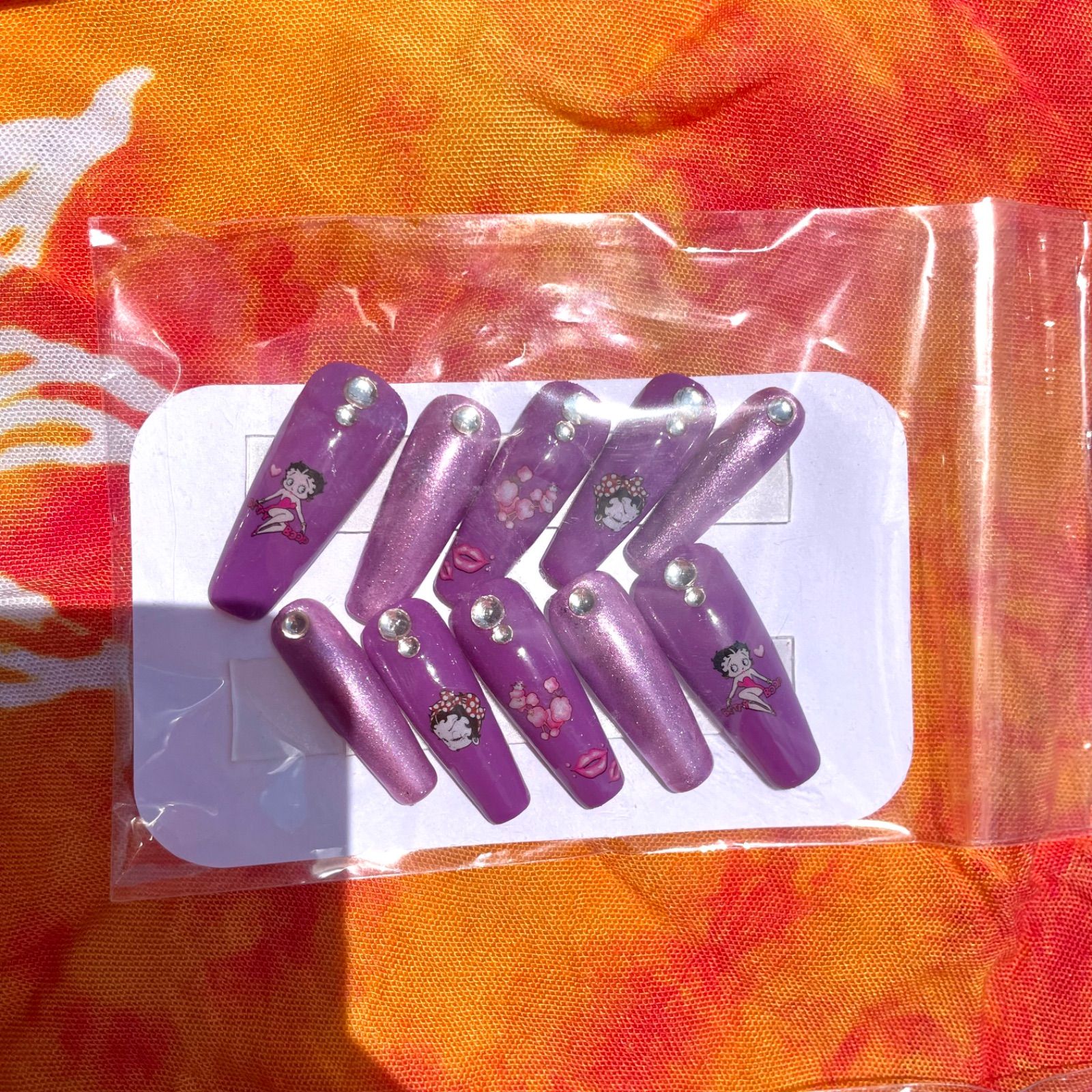 ①ネイルチップセット 7個セット バラ売り、まとめ売り可