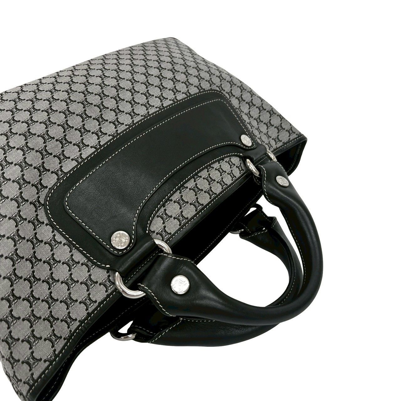 極 美品 CELINE セリーヌ ブギー バッグ トリオンフ 総柄 ロゴ 金具