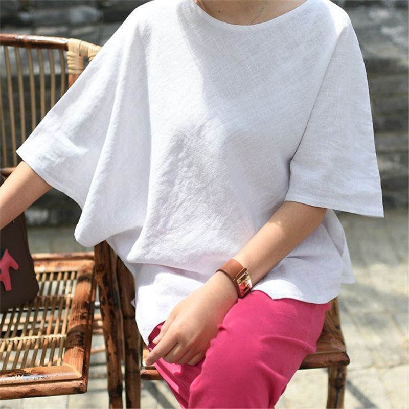 tシャツ レディース 半袖 ス カジュアル 5分袖 カラー 無地 着痩せ ゆったり おしゃれ 体型カバー 夏服 夏コーデ きれいめ tシャツ レディース 半袖 ス ロング丈 カジュアル 5分袖 無地