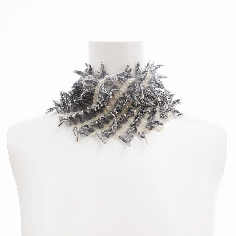 ブンザブロウ つんつんスカーフ 美品】BUNZABURO ブンザブロウ ツンツンのスカーフ 大判