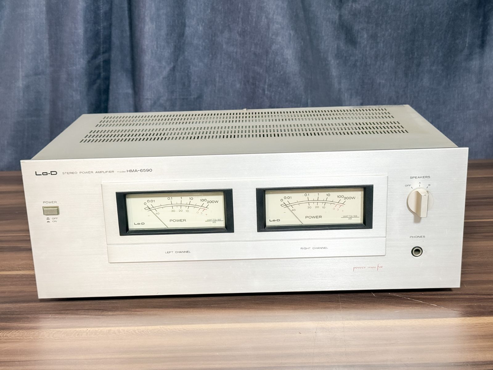 Lo-D パワーアンプ HMA-6590 レトロ HiFi オーディオ 通電確認