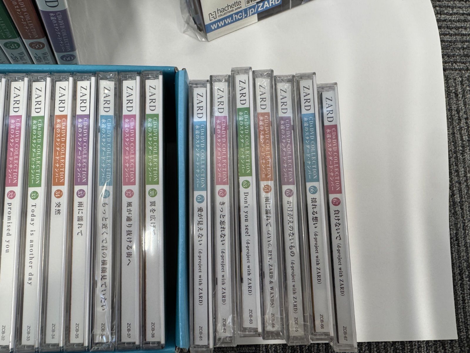 ZARD CD&amp;DVD コレクションセット 美品】ZARD CD & DVD コレクション 全巻 アシェット 冊子付き
