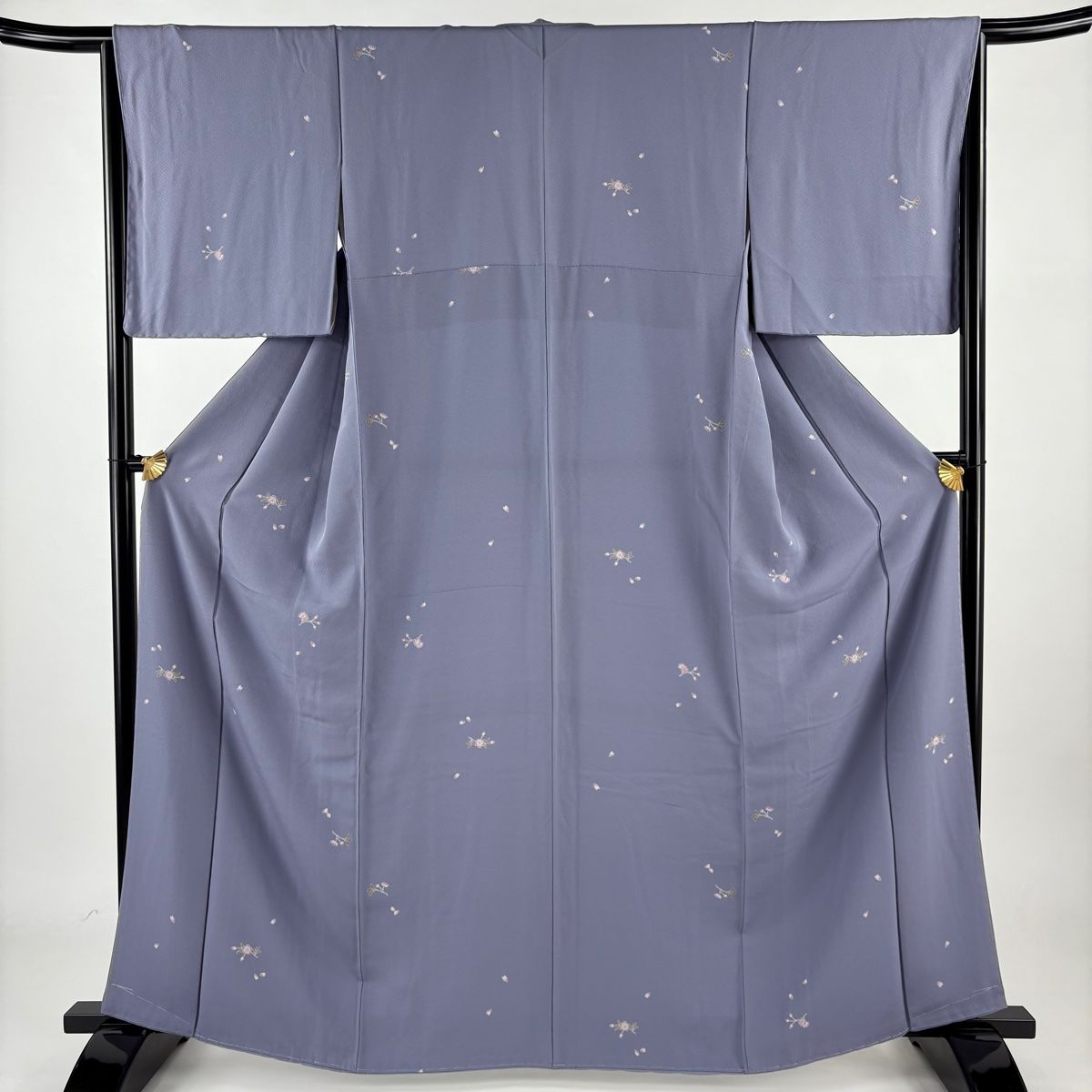 小紋 身丈164.5cm 裄丈64cm M 袷 桜 花びら 薄紫 正絹 秀品 小紋 身丈164.5cm 裄丈64cm M 袷 桜 花びら 薄紫 正絹 秀品